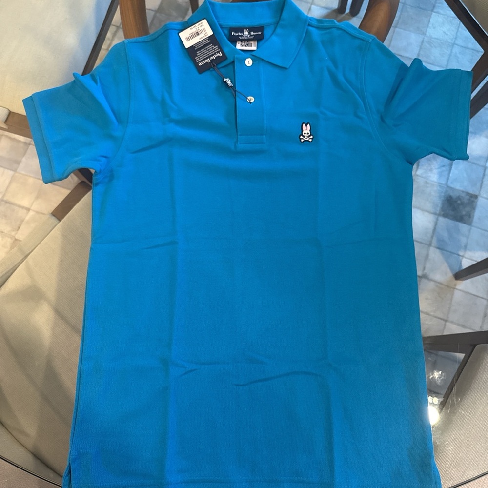 Psycho Bunny Men's Vibrant Blue Polo Shirt